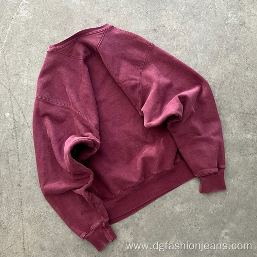 Men's Hoodies & Sweatshirts Red Color Cotton